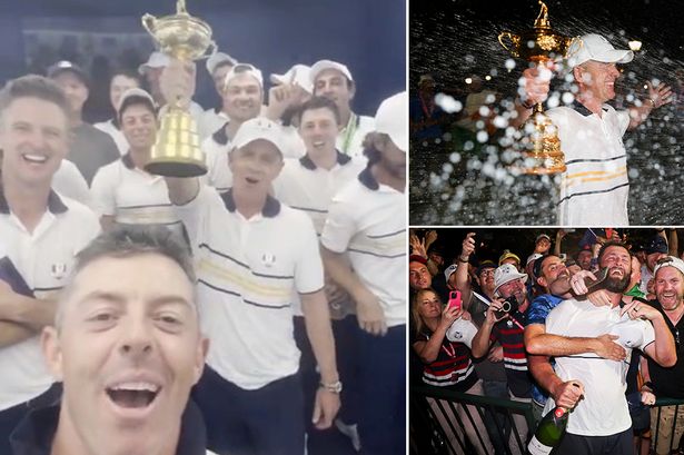 Europe Ryder Cup celebrations